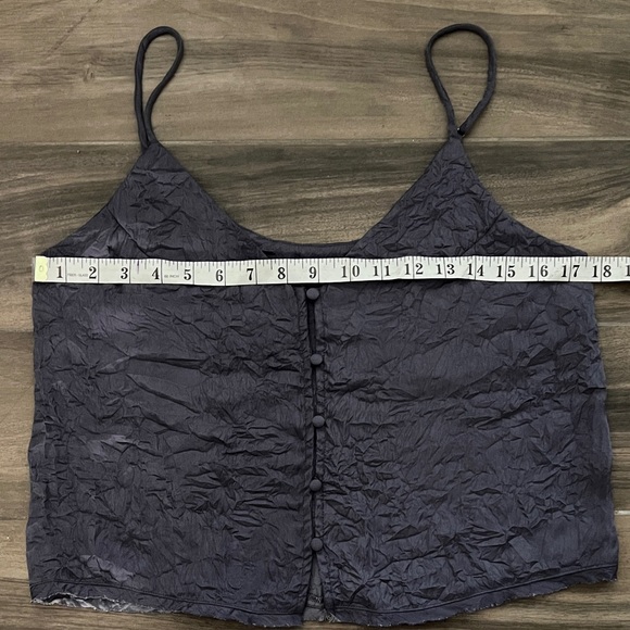 Free People Intimately Shine Time Cami SMALL NWOT Charcoal - Picture 7 of 16
